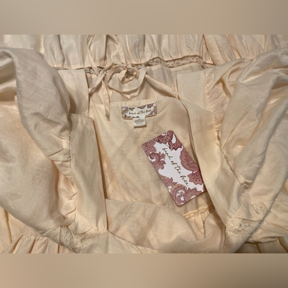 BAND OF THE FREE KAVYA LIGHT TEA LATTICE MAXI DRESS - Picture 13 of 16